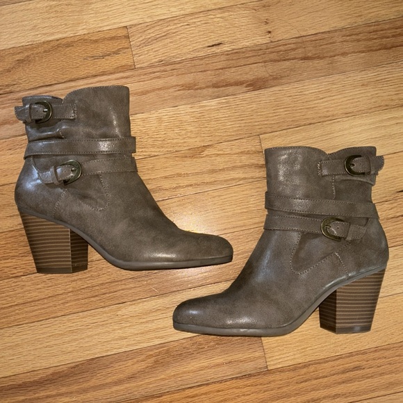 A2 By Aerosoles Brown Invitation Ankle Boots Sz Women's 9 - Picture 2 of 11